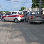 Taxista del #1695 se ve envuelto en percance en la Ixcoatl