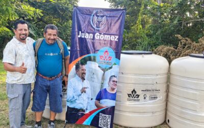 ENTREGA DE RECIPIENTES DE AGUA SUBSIDIADOS GRACIAS A GESTIONES DEL REGIDOR 5