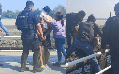 Policías Municipales evitan una tragedia en Tuxpan