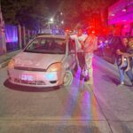 Aparatoso choque en la colonia El Esfuerzo deja solo daños materiales