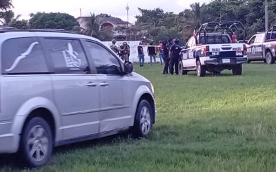 Hallan a hombre sin vida en campo deportivo de Tuxpan; continúa en calidad de desconocido