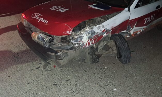 Accidente en «Los Kilómetros» incrementa el “Taxichocómetro”