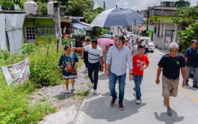 Daniel Cortina atiende demandas ciudadanas en la colonia Nueva Italia