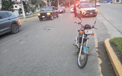 Motociclista lesionado en choque por alcance en la carretera Tuxpan–Tampico
