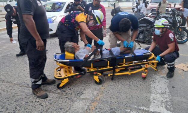 Atropellan a mujer de 88 años en pleno centro de Tuxpan