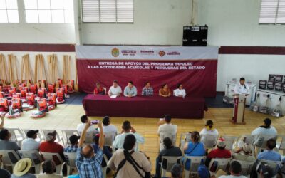 Productores acuícolas y pescadores de Tuxpan fueron beneficiados con apoyos de la SEDARPA