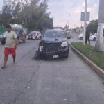 Choque entre camioneta y camioneta de carga en la Barra Norte