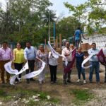 Inicia la construcción de techados en áreas de uso múltiple y cancha deportiva en el CETMAR y en la Secundaria Técnica 76