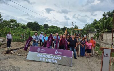 Gobierno de Tuxpan inicia 3 obras de urbanización en las colonias Ampliación Azteca y Escudero
