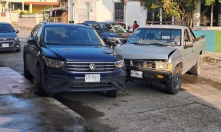 ¡Carambolazo en pleno Centro! no hubo lesionados