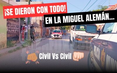🚨 ¡Se dieron con todo en la colonia Miguel Alemán! 🚔👊