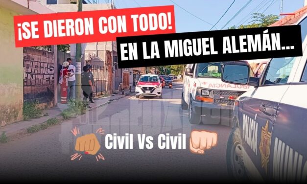🚨 ¡Se dieron con todo en la colonia Miguel Alemán! 🚔👊