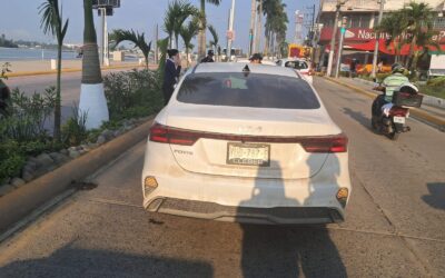Primer accidente del frente frío en Tuxpan: choque por alcance en el bulevar Independencia