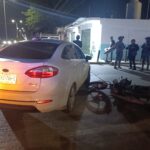 Motociclista lesionado en choque sobre la avenida Adolfo López Mateos