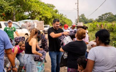 Daniel Cortina encabeza jornada de apoyo en Chijolar y Chomotla