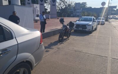 Choque por alcance en el bulevar Ruiz Malerva deja solo daños materiales
