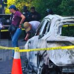 Hallan camioneta completamente calcinada en la comunidad de El Muro, Tuxpan