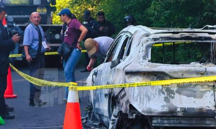Hallan camioneta completamente calcinada en la comunidad de El Muro, Tuxpan