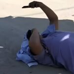 Joven de Álamo sufre fuerte accidente al salir de Tuxpan; terminó con fractura expuesta