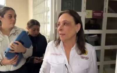 Gobernadora Rocío Nahle coordina instalación de puente aéreo para llevar ayuda a Veracruz Norte