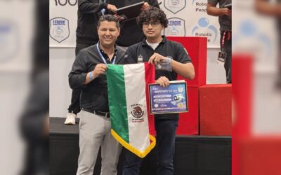 Triunfo internacional del tuxpeño Emiliano Montiel Cáceres en el Robotic People Fest 2025