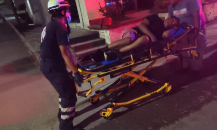 Motociclistas lesionados al derrapar tras atropellar a un perro en la Ochoa