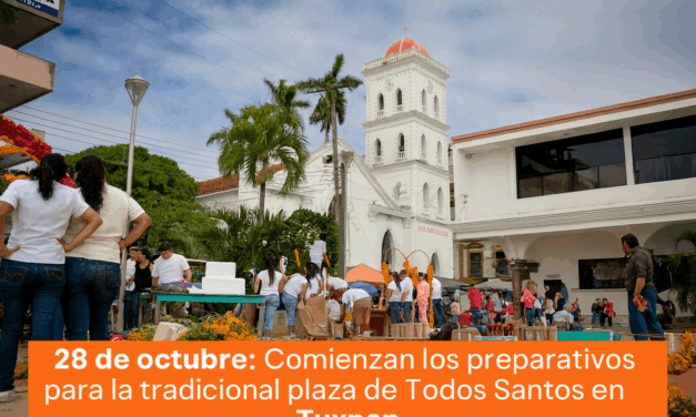 Comienzan los preparativos para la tradicional plaza de Todos Santos en Tuxpan
