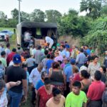 Familias damnificadas de Juana Moza recibieron paquetes alimenticios del Ayuntamiento y DIF Tuxpan