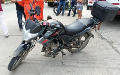 Motociclista lesionado tras accidente en la carretera Tuxpan–Cobos; el irresponsable se dio a la fuga