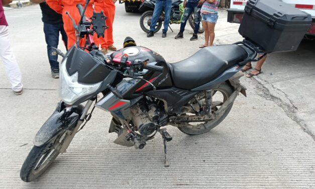 Motociclista lesionado tras accidente en la carretera Tuxpan–Cobos; el irresponsable se dio a la fuga