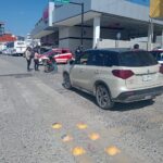 Accidente en pleno Centro de Tuxpan deja una mujer lesionada