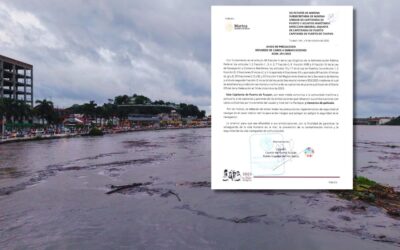 Capitanía de Puerto de Tuxpan emite aviso de precaución ante incremento del caudal del río Tuxpan