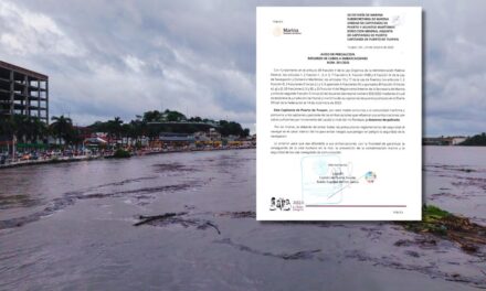Capitanía de Puerto de Tuxpan emite aviso de precaución ante incremento del caudal del río Tuxpan