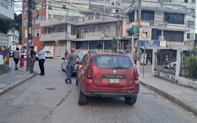 Choque mañanero en la Pavón
