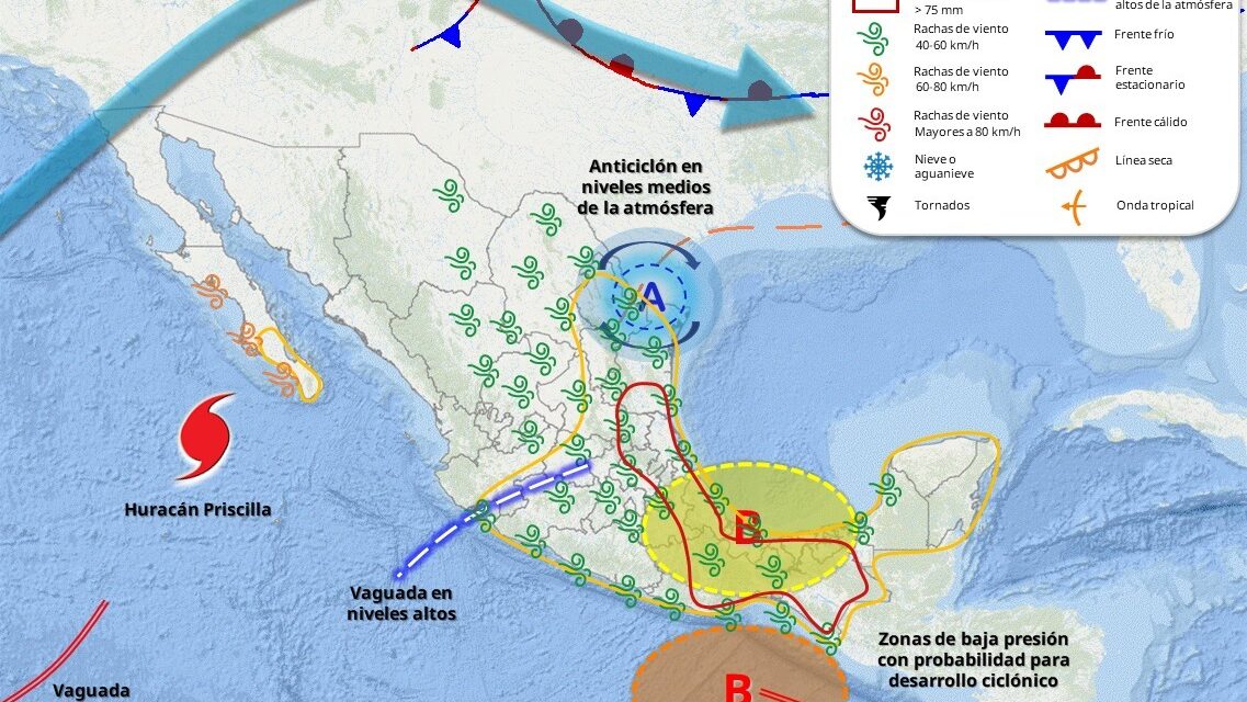 ¡Tome precauciones! Este miércoles y jueves se esperan lluvias torrenciales en Tuxpan