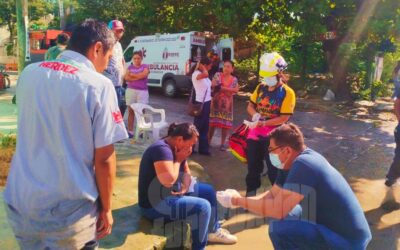 Mujer resulta herida tras caída en la colonia Centro de Tuxpan