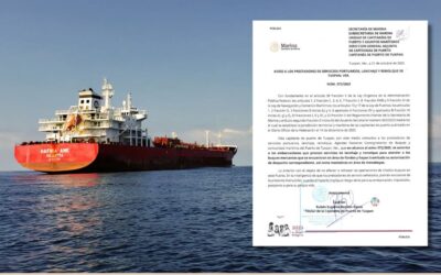 Capitanía de Puerto de Tuxpan autoriza maniobras de lancheo y remolque en área de fondeo