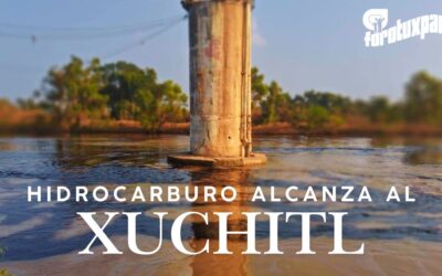 Confirman que la fuga proviene del Poliducto Naranjos–Poza Rica: el hidrocarburo ya está en el Río Tuxpan