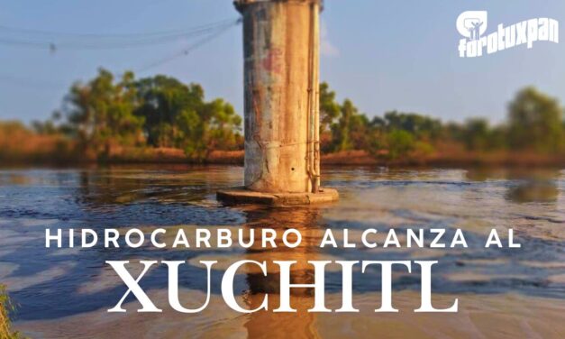 Confirman que la fuga proviene del Poliducto Naranjos–Poza Rica: el hidrocarburo ya está en el Río Tuxpan