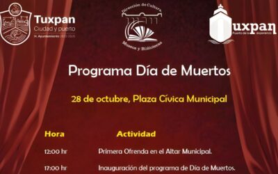 Pasarela de catrinas, encuentro de malinches, desfile de Día de Muertos, concurso de catrinas (cartonería) y muchas actividades más, este 28 de octubre en Plaza Cívica