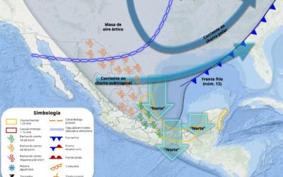 Tuxpan en “Alerta Gris” por ingreso del Frente Frío 13 y su masa de aire ártico, el próximo domingo 9 de noviembre.