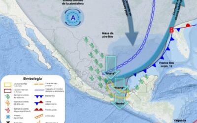 Tomen precauciones anticipadas porque mañana domingo llega a Tuxpan el Frente Frío 12