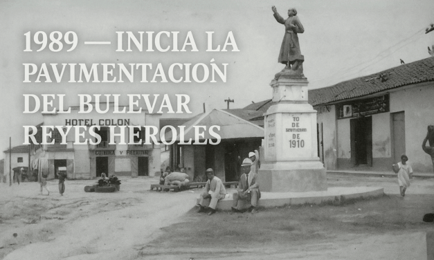1989 — Inicia la pavimentación del Bulevar Reyes Heroles