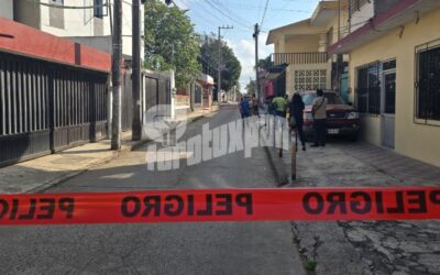 Hombre es asesinado a balazos en la calle Heroica Veracruz, en pleno Centro de Tuxpan