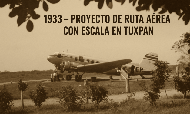 Proyecto de ruta aérea con escala en Tuxpan.