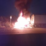 Se incendió un Trailer en la Tuxpan-Tampico