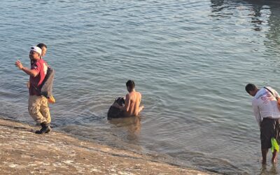 Queria atravesar el Río Tuxpan y casi se ahoga