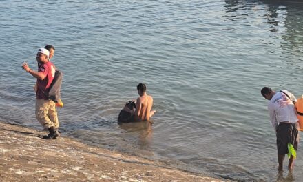 Queria atravesar el Río Tuxpan y casi se ahoga