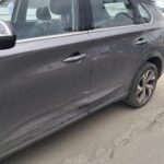 Taxi 1064 colisiona contra camioneta en el bulevar Reyes Heroles; sin lesionados