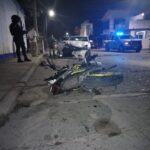 Anoche: Motociclista resulta lesionado tras choque en el Centro